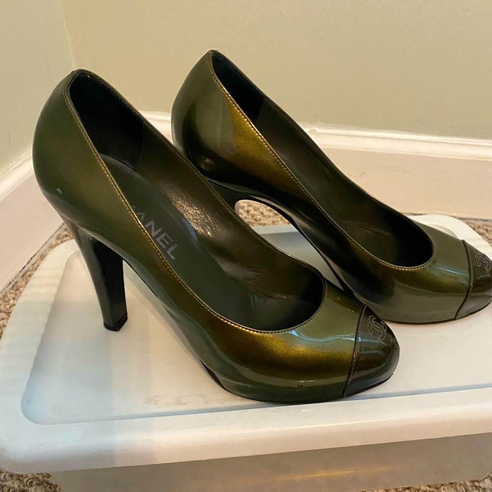 Chanel platform heels